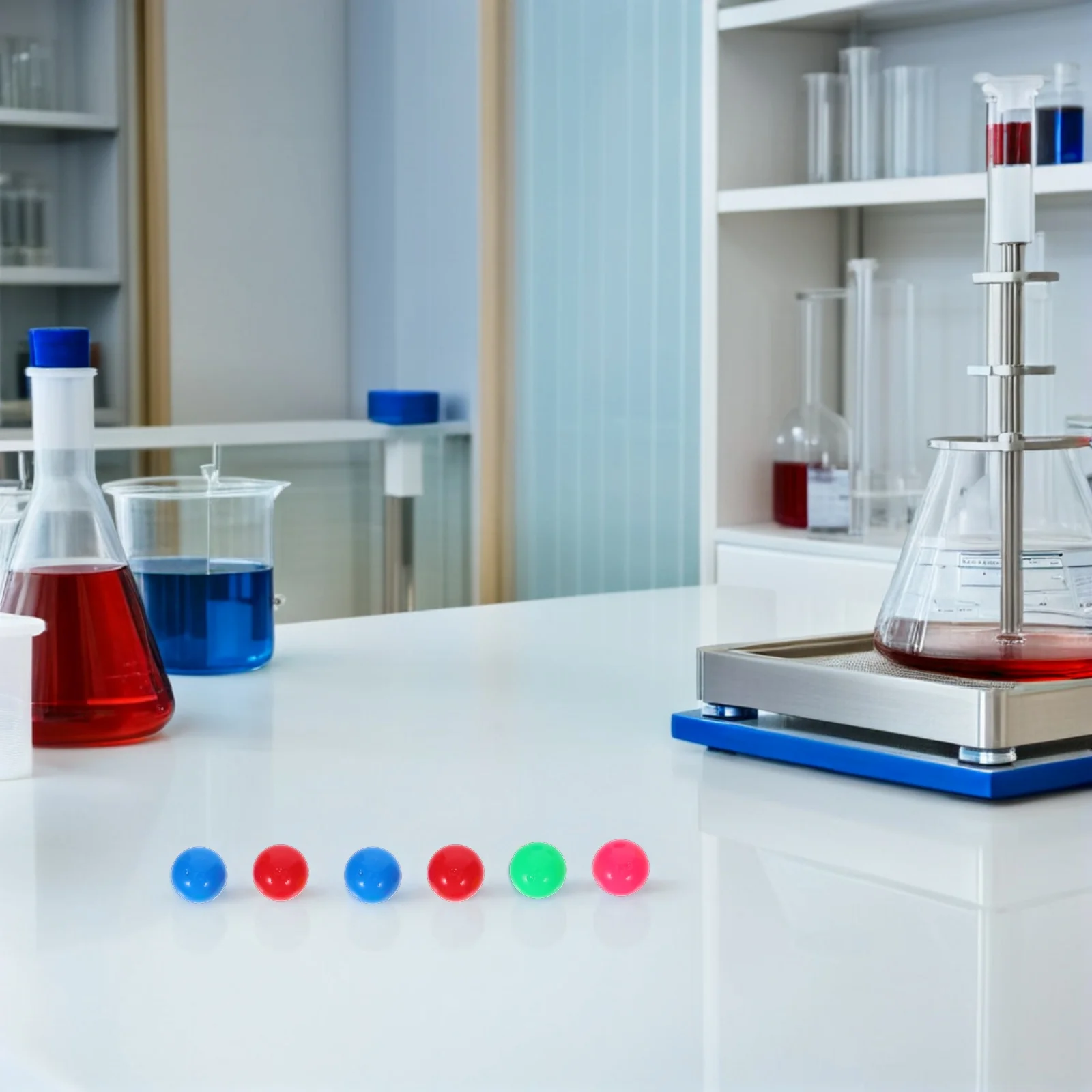 100 Uds bolas de pista de enseñanza 2Cm Mini bolas de plástico coloridas para contar juegos de clasificación experimentos de tallo educativo ligero