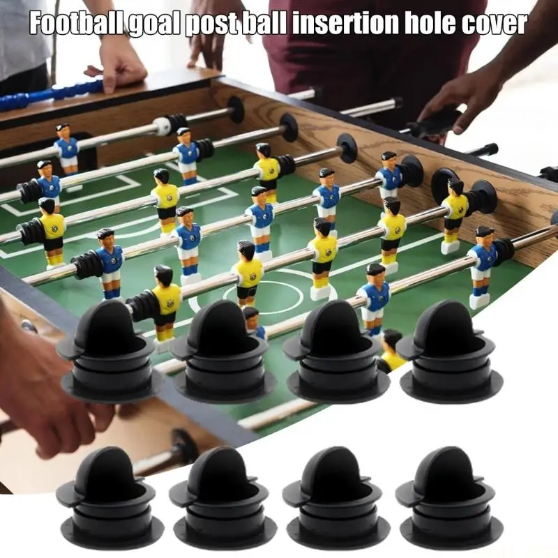 

U2JB Foosball Game Replacement Part Black Goal Hole Covers for Social Gatherings