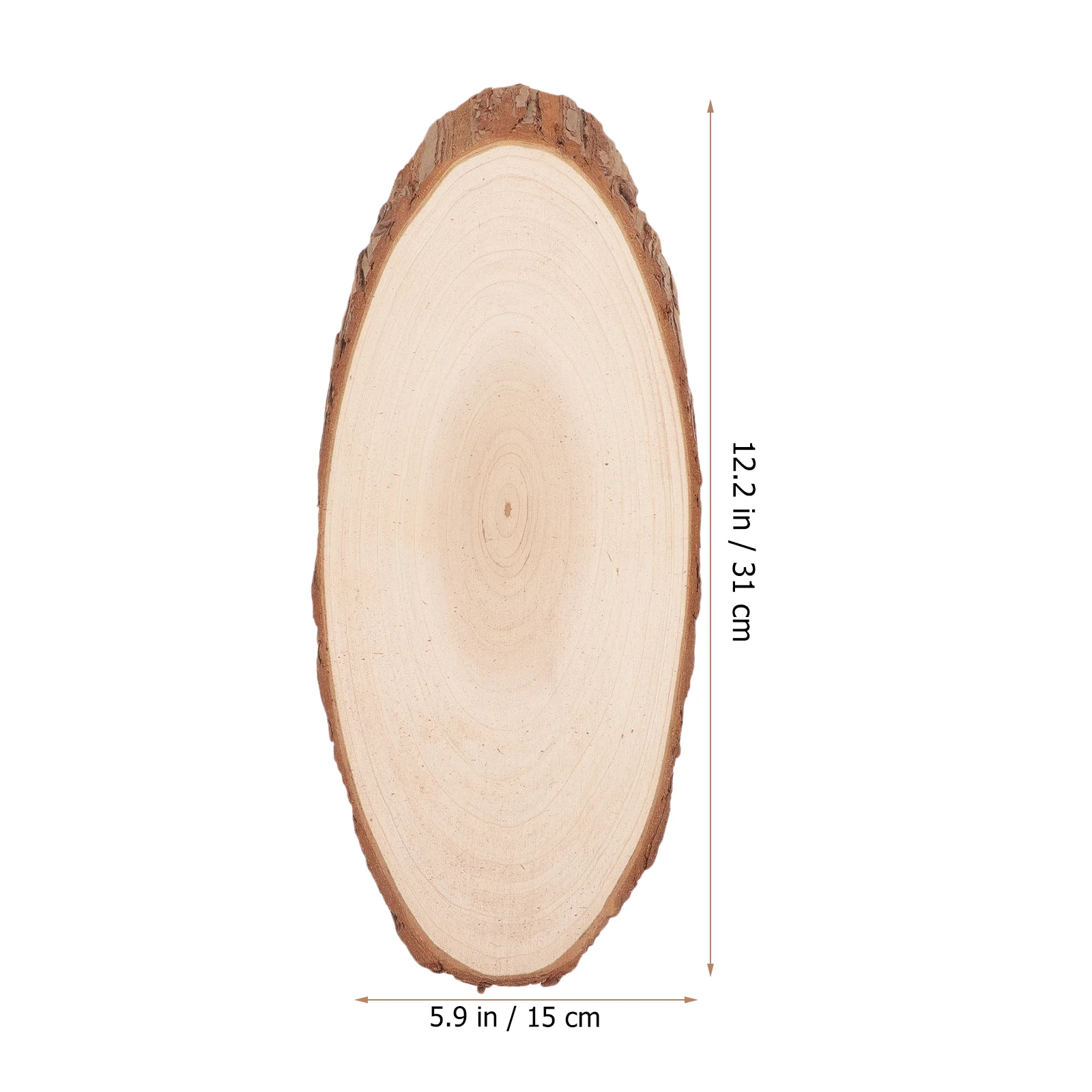 Natural Wood Slices Oval Shaped Unfinished Wooden Slice Predrilled Wood Circles Christmas Wood Cutouts Blank Round Discs Diy