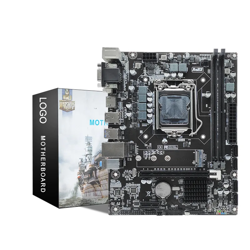 H310 Computer Motherboard Supports LGA1151 Eight and Nine Generations of CPUs 32GB DDR4 Memory Cooling Assembly