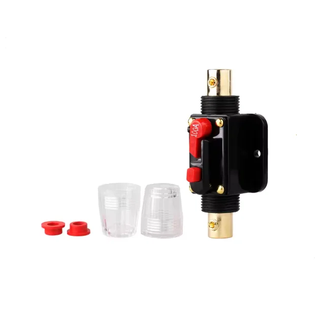 Photovoltaic system automatic recovery fuse block circuit breaker sound protection inverter modification switch 20A-150A 12V-24V