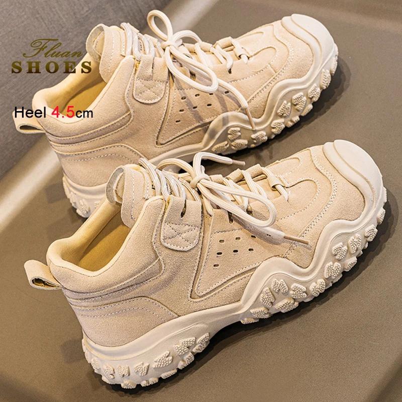 

Новые зимние черные женские ботильоны на шнуровке, короткие ботинки на толстой нескользящей подошве, уличные женские кроссовки, походная обувь, ботинки