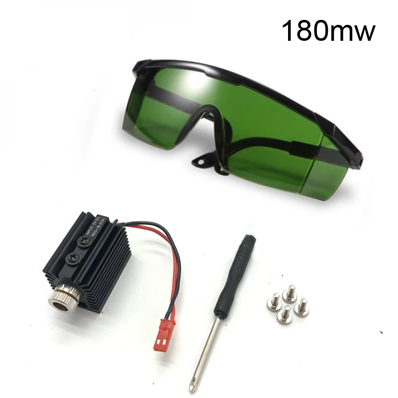 5V 180MW 405nm Blueviolet Light Laser Head laser Module Engraver Accessory for CNC laser Carving Engraving Machine