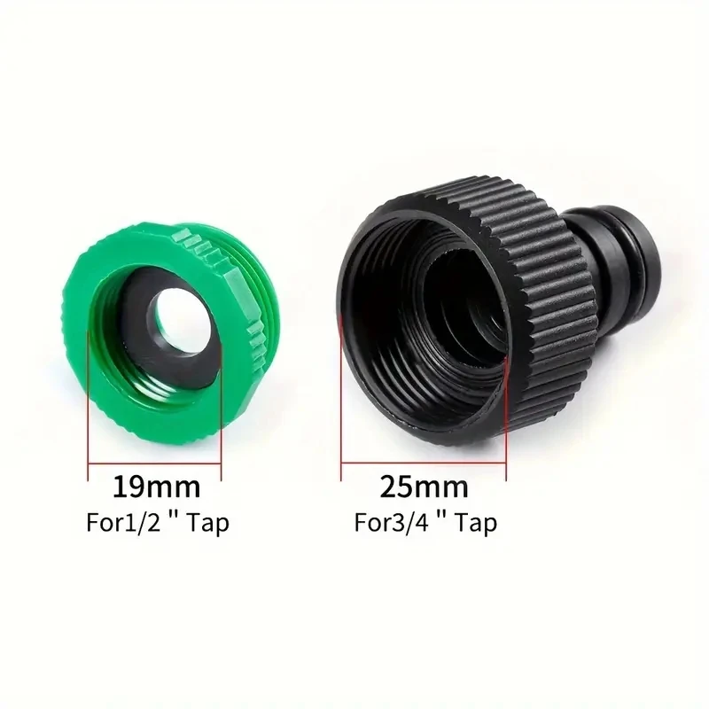 Horticultural universal irrigation green quick connect 4-point water connector nipple docking watering sprinkler pipe connector