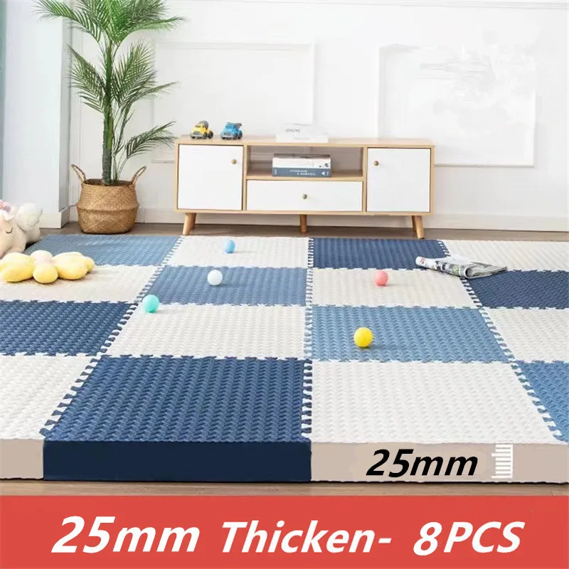 8PCS Activities Mat for Baby Play Mat Thick 2.5cm Game Mats Korean Tatame Baby Mat Playroom Foot Mat Play Mats Floor Noise Mat