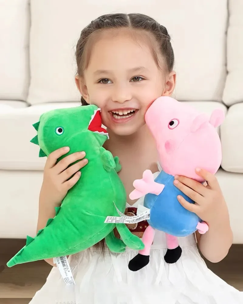 

Оригинальная плюшевая игрушка Свинка Пеппа 13/19/30 см, кукла Джордж Ребекка, кролик, Суси, овечка, мультяшное животное, мягкие плюшевые игрушки, подарок на день рождения