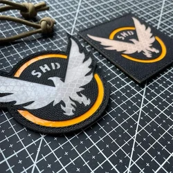 SHD The Division Embroidered Patches for Clothing Shooting Role-playing Game Tactical Armband Wings Hook&Loop Badge on Backpack
