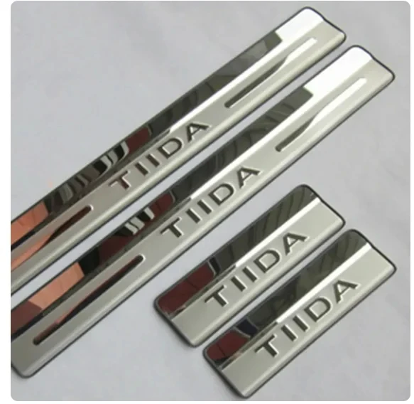 

For Nissan Tiida 2012-2018 Car Styling Stainless Steel Door Sill Scuff Plate Car Accessories