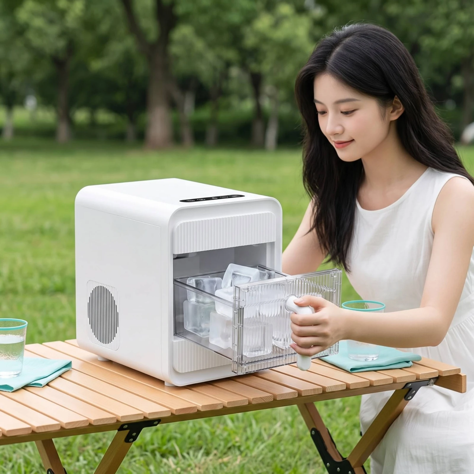 Mesin Pembuat Es Batu untuk Me - Kitchen Appliances Countertop ulasan dan harga