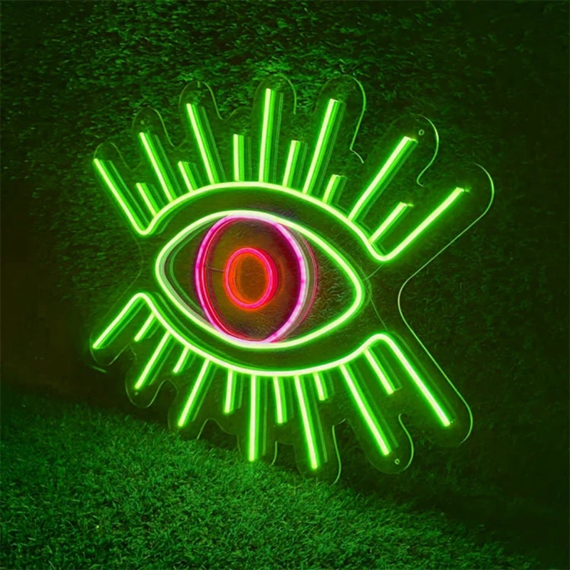 

Devil's Eye Neon Signs Led Light for Bar Pub Club Home Wall Hanging Flex Neon Lights Wedding Home Party Decor