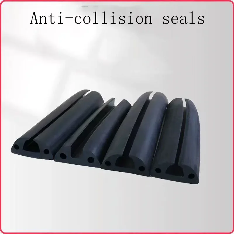 Marine Crash Strips, Ship Accessories, U-shaped Fender Rubber Strips, FRP Speedboats, Yachts, Fishing Boats, D-type Crash Strips