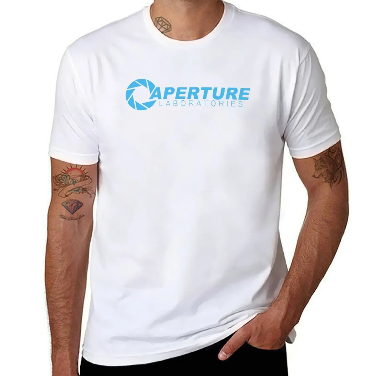 

Aperture Science T-Shirt t shirts for man graphic funny man t shirt heavy cotton T-Shirt