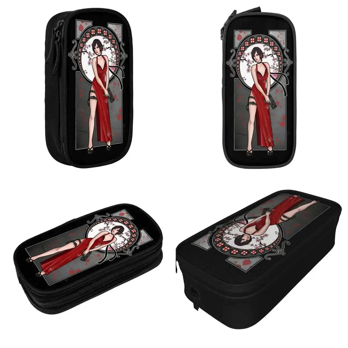 Resident Game Eviled Pencil Cases Umbrella Pencil Box Pen Holder for Girl Boy Large Storage Bag Students School Gifts Stationery view 2