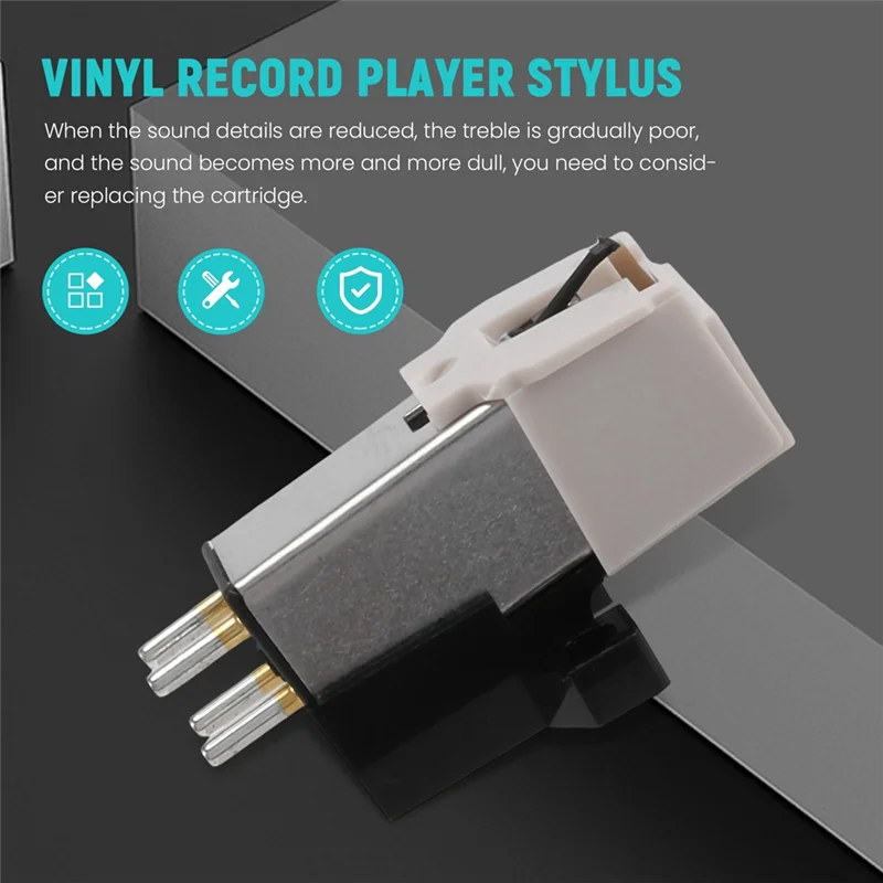 At3600l magnético stylus lp vinil record player agulha para plataforma giratória fonógrafo platenspeler registros player 2 peças