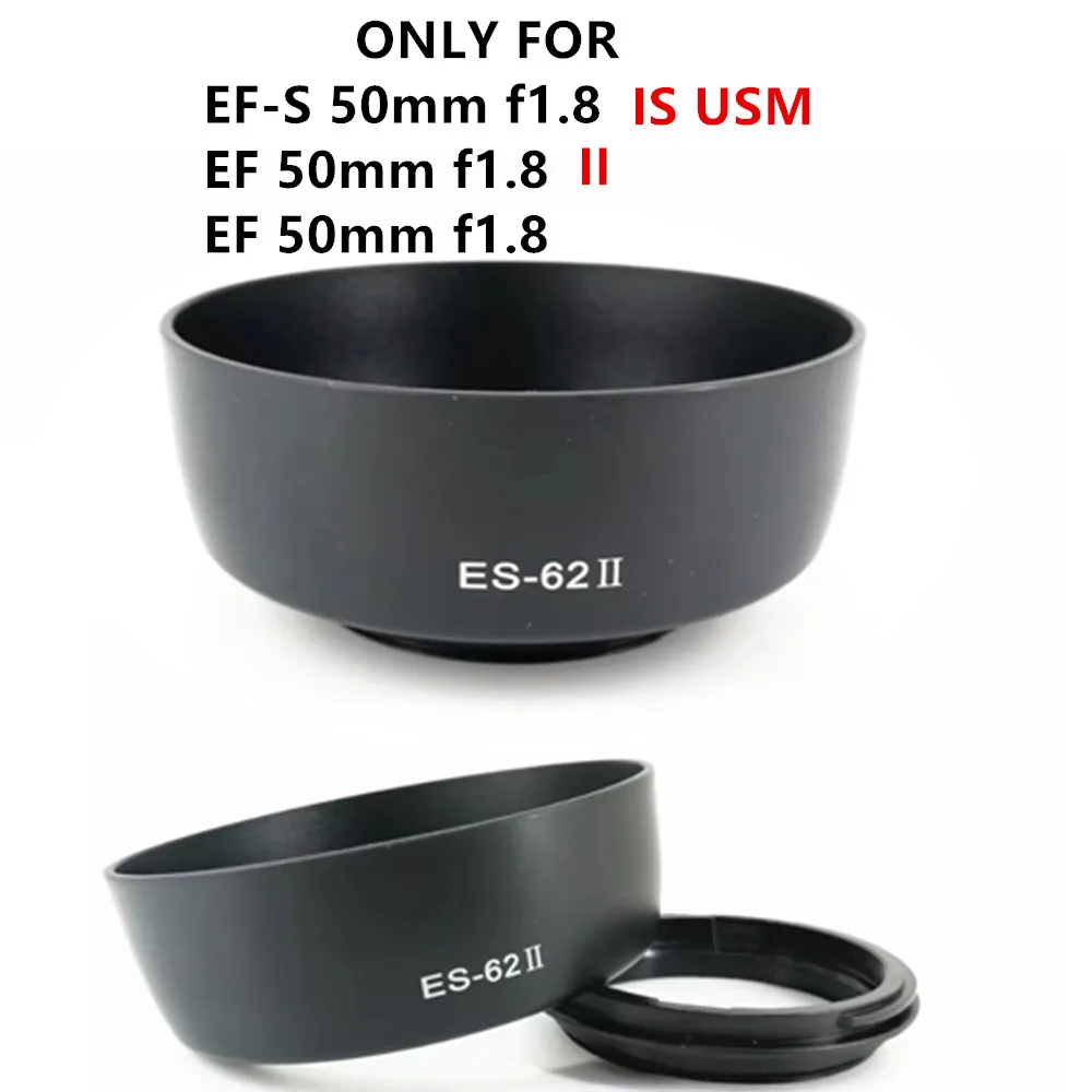 Lens Hood Replace ES-62 ES62 II for Canon EF 50m f/1.8 II / 50m f/1.8 / EF-S 50mm f1.8 IS USM PA318