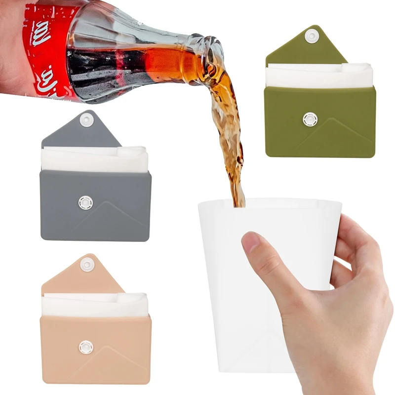 

1 PC Portable folding water cup outdoor camping multifunctional casual cup reusable juice drink portable cup travel casual cup