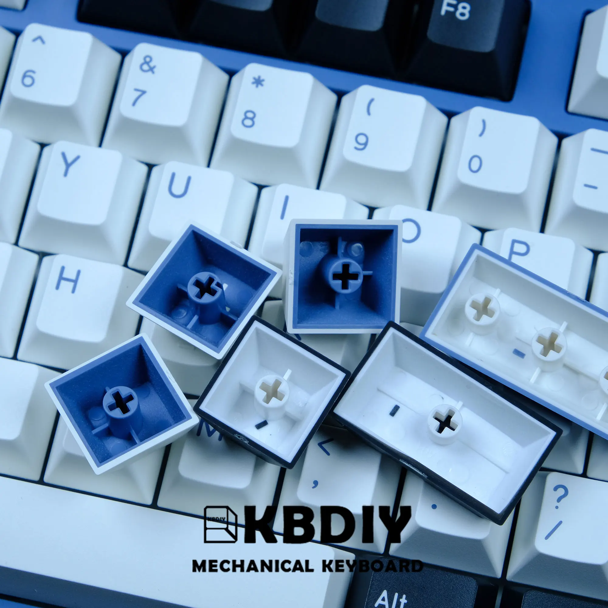 KBDiy Arktischen Doppel Schuss Kirsche Profil PBT Keycap Weiß Schwarz DYE-UNTER Gewohnheit GMK Keycap für Mechanische Tastatur 173 schlüssel Kappe Set