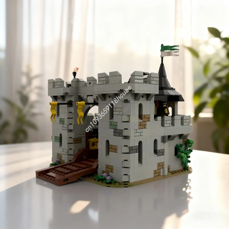 

888 шт. MOC Black Falcon S Fortress Remake Castle Модель Строительные блоки Сборка Рождественские подарки DIY Креативная игрушка Кирпич Дети