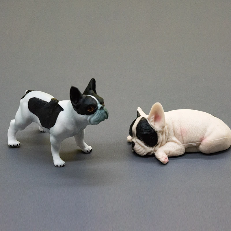 Bionic Art French Bulldog Miniatures Originality Office Desktop Bedroom Figurines Nordic Aesthetic Home Decor Statuette FYFM