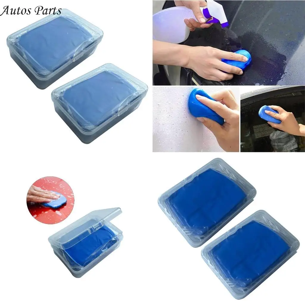 57BA Reusable Car Cleaning Clay Bars Non Abrasive Detergent Auto Detailing Compound Automotive Paint Cleaning Clay