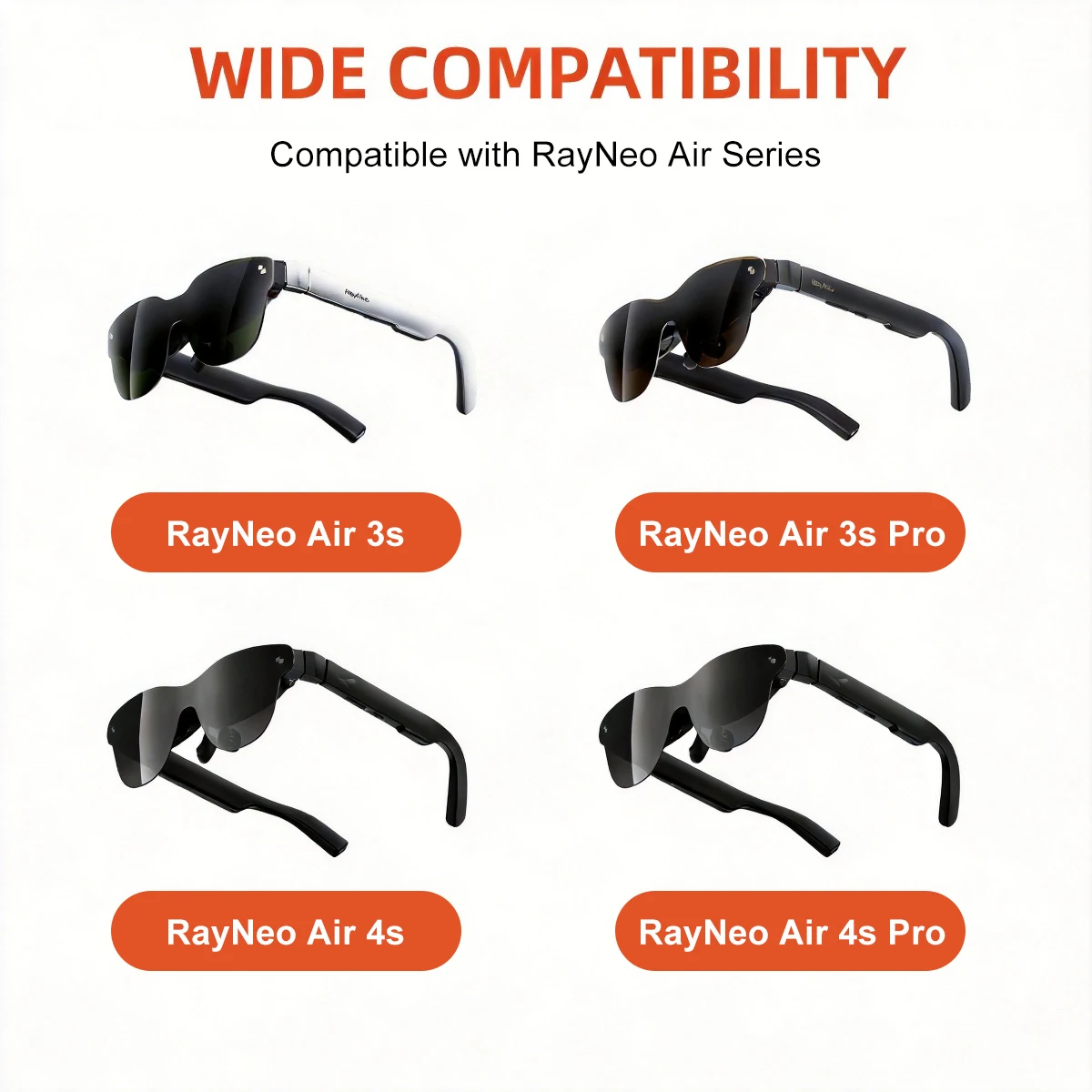 Silikon-Audio-Leitrohr für RayNeo Air 4/Air 4Pro/Air 3S/Air 3S Pro Smart Glasses Zubehör Leichtgewichtiger Schallkanal – Detail 5