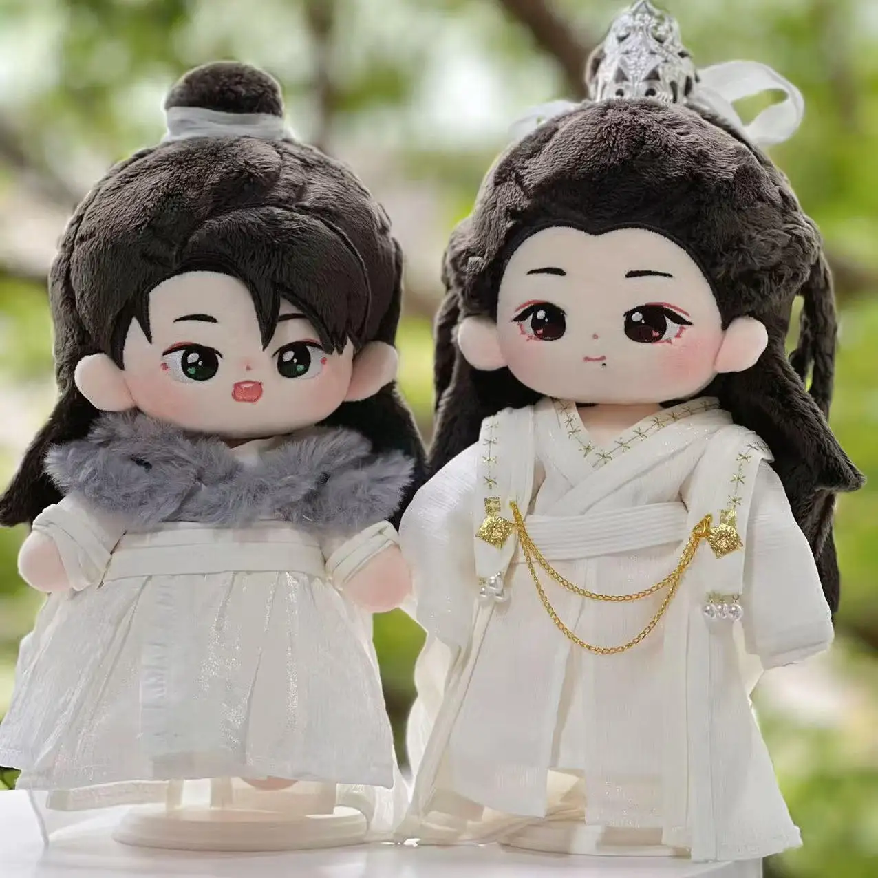 20cm 인형 옷 샤오잔 왕이보 의상 코스튬 수트 웨이우시안 란왕지 봉제 인형 액세서리 애니메이션 장난감 K