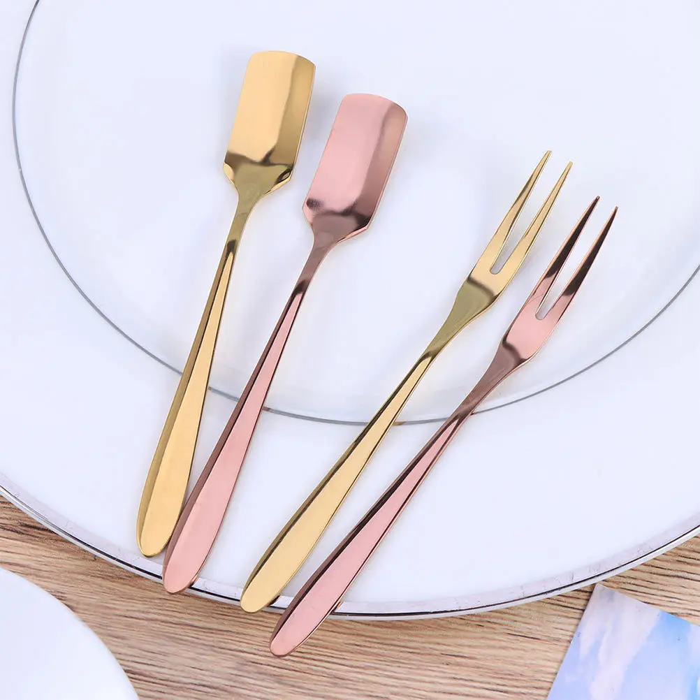

2 Pcs Spoon Dessert Cake Spoons Restaurant Supplies Simple Kitchen Serving Fashion Mixing Soup