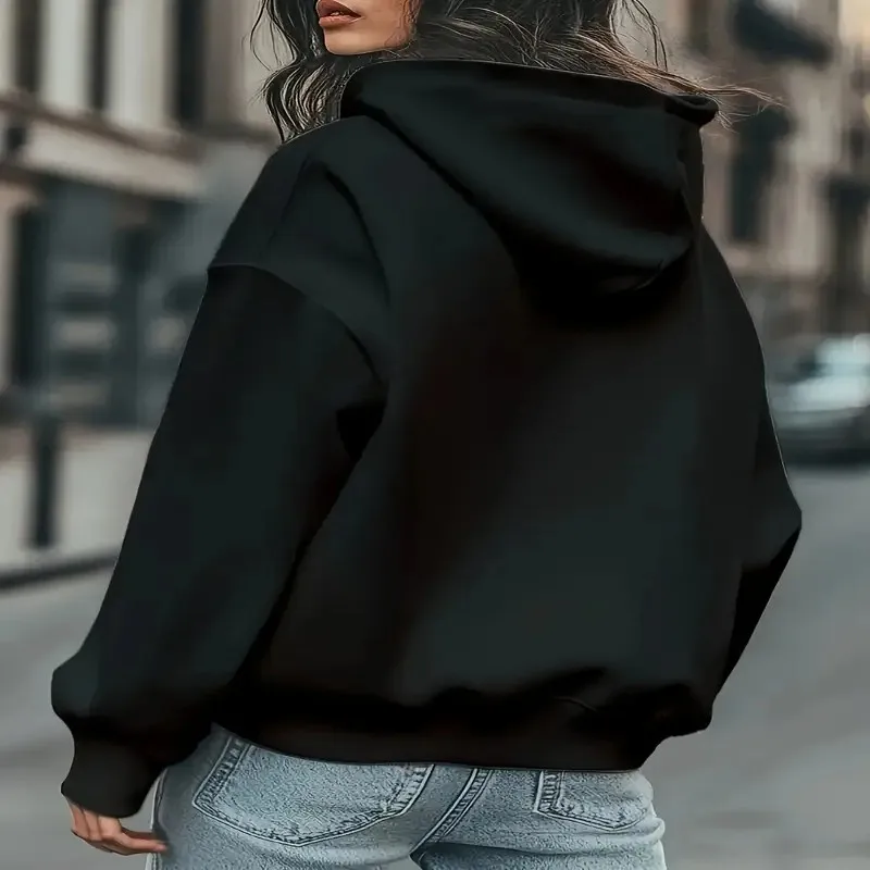 Autumn Winter Oversize Women Plus Size Sweatshirt Female Clothes Beagle Dog Face Print Long Sleeve Comfortable Breathable Top
