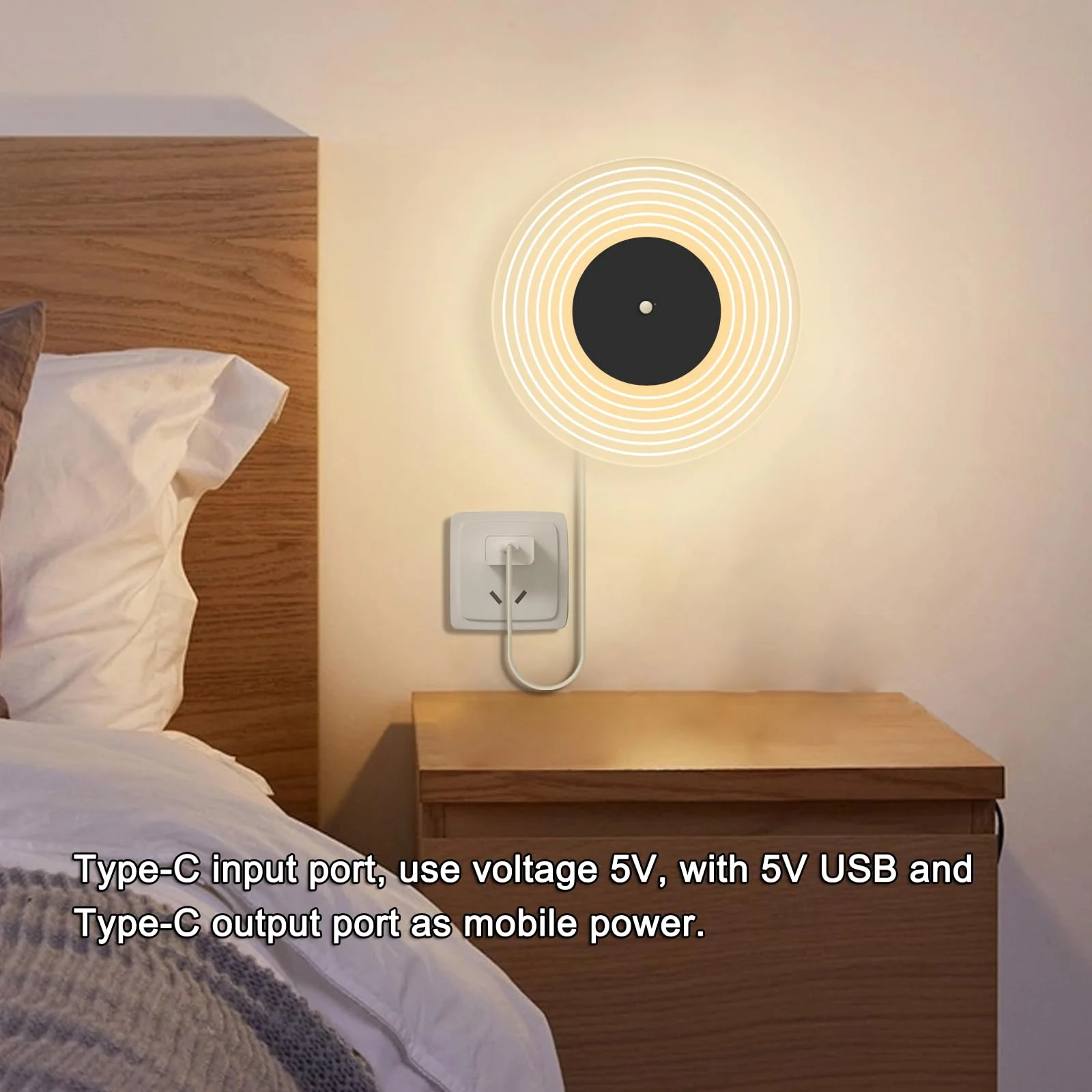 4000mAh LED Recarregável Luzes de Parede Funcionadas por Bateria Arandela Interior com Sensor de Movimento Lâmpada de Parede Magnética Sem Fio