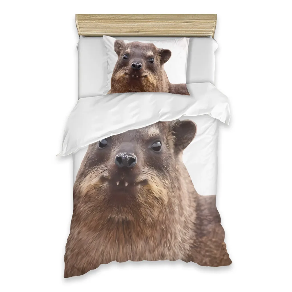 Hyrax Single Bedding Set Adult boys Bedroom Cover Pillow Case