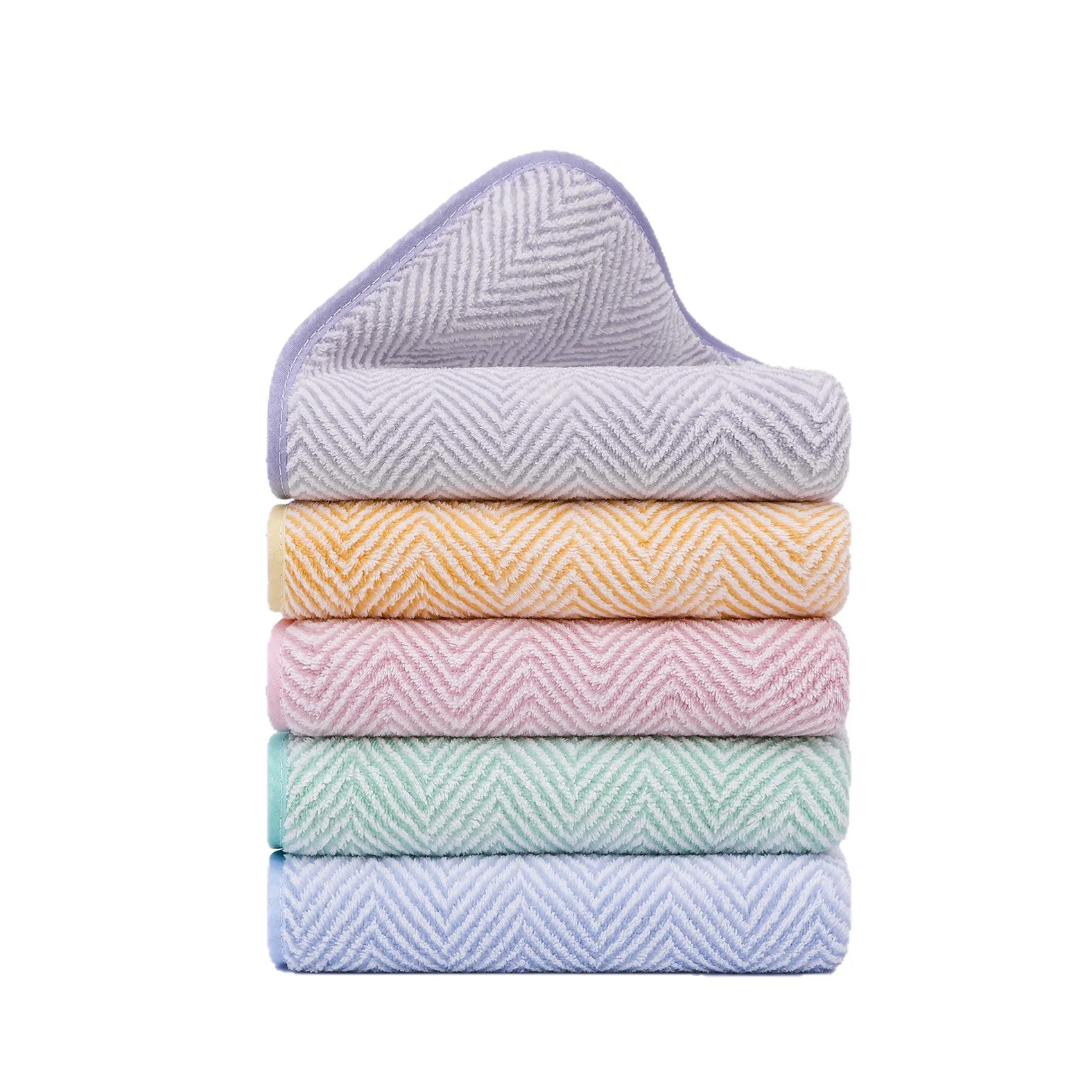 Simple Modern Bath Face Towel Set Stain Resistant Quick Dry Anti Lint Fabric For Household Shower Daily Use