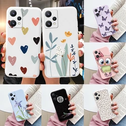 For Realme 9 4G Case 9 Pro Plus Cover Cute Heart Flower Back Cover Soft Silicone Protective Funda For OPPO Realme 9 Pro+ Shell