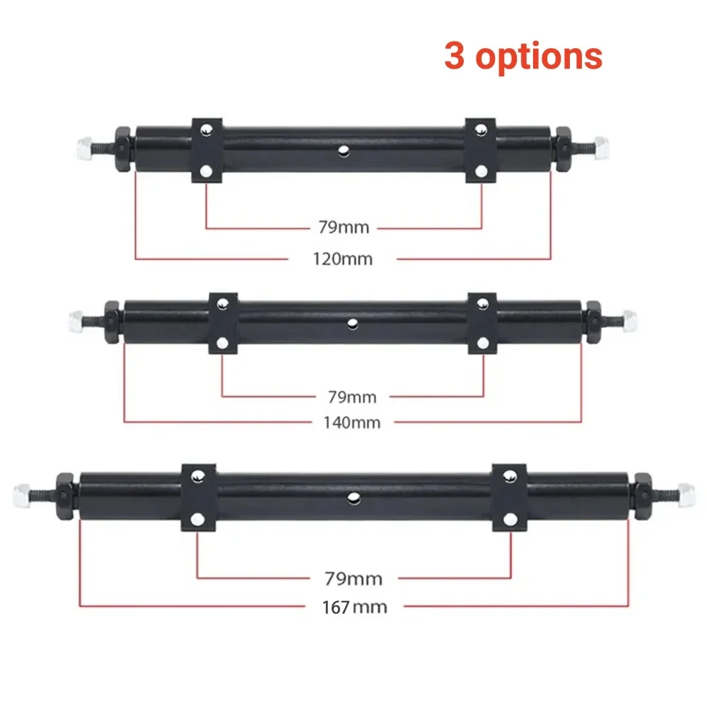 New Rear axle without power Metal Unpowered Rear Axle 120mm 140mm 167mm for 1/14 Tamiya Trailer 1/10 RC Car DIY Upgrade Parts