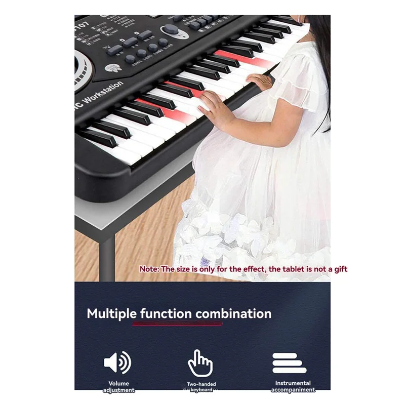 

CGDS-61 Keys Children Electronic Keyboard Piano With Microphone Beginner Musical Instrument Organ Educational Toys