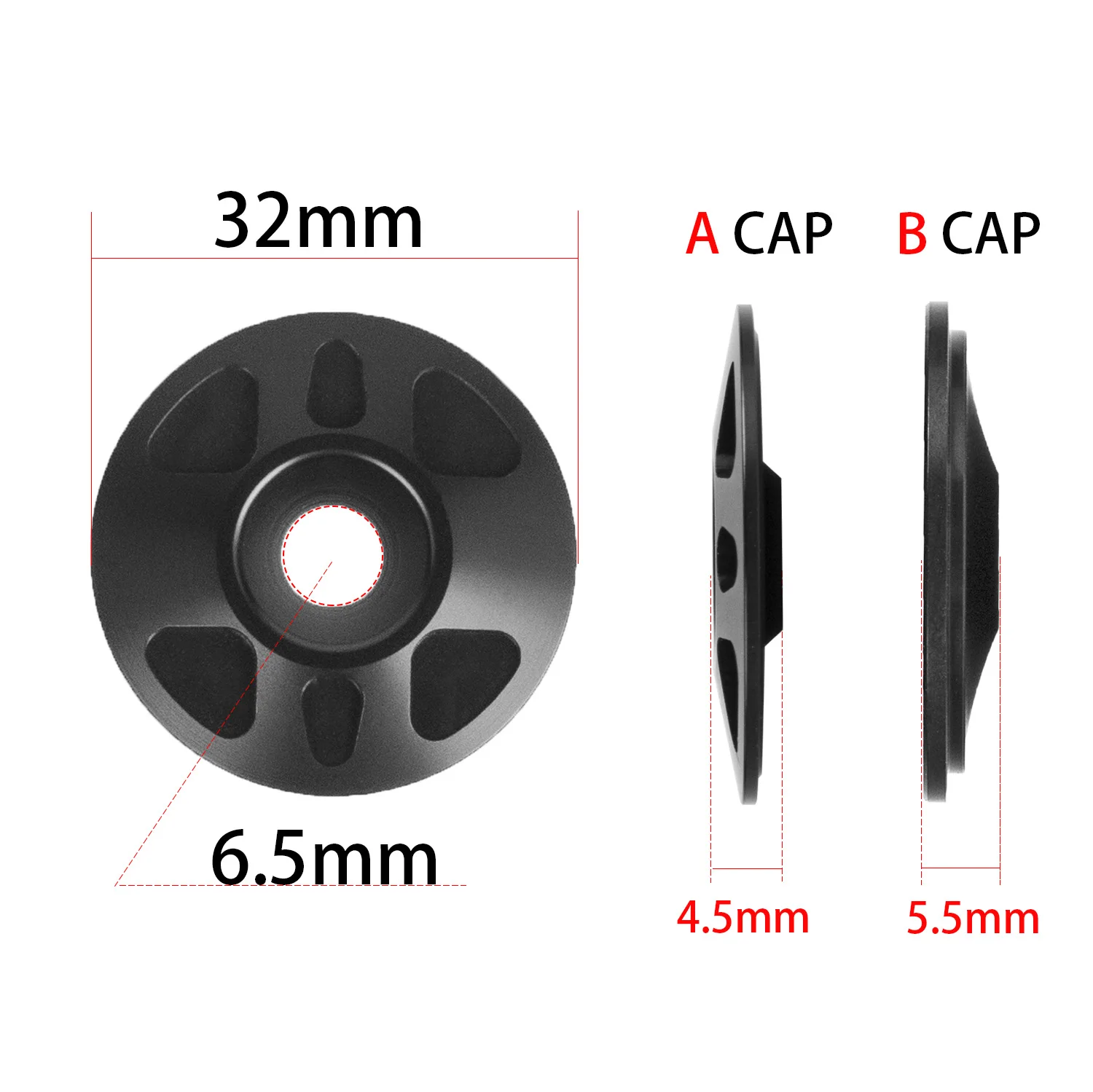 Bike Stem Cap Super Light Aluminum 7075 Ahead-cap 3.5g Headset Top Cover Top-Cap CNC Machined TopCap Bolt Bicycle Parts