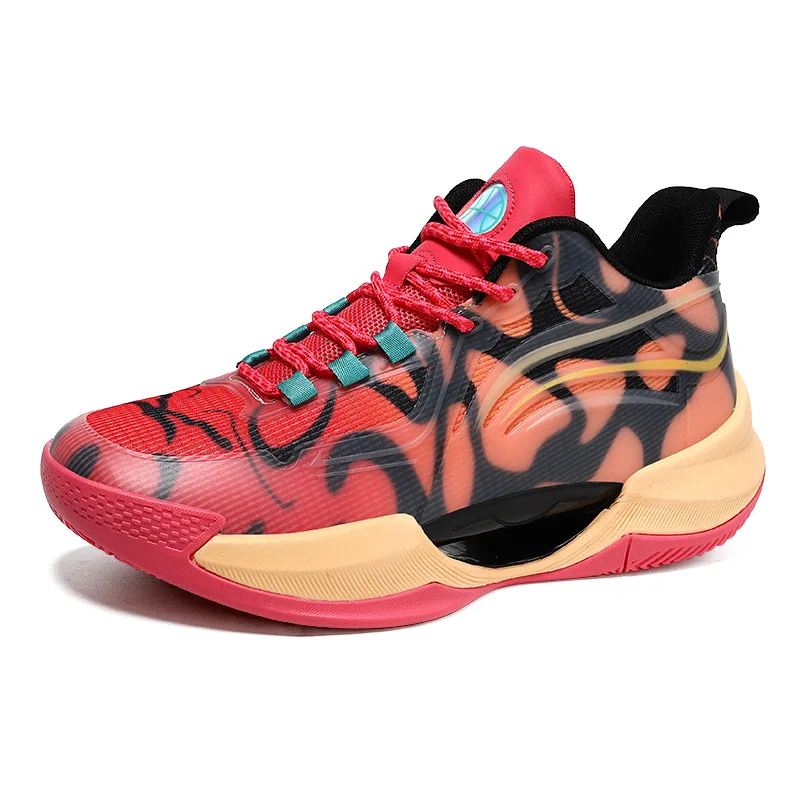 

Lynjacye Big Size 35-47 Unisex Secure Basketball Shoes Comfort Flat Sports Shoes Rebound Anti Slip Cushioning Training Shoes
