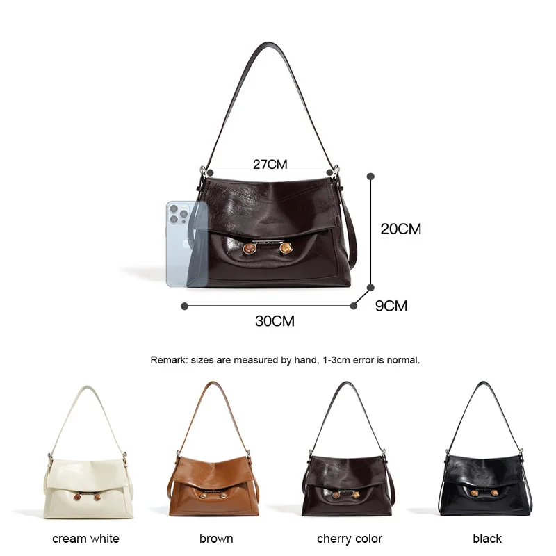 2024 New Women Messenger Large Capacity Cross-body Bag Female Fashion Underarm Shoulder Bag Cover Opening Satchel Tote Handbag