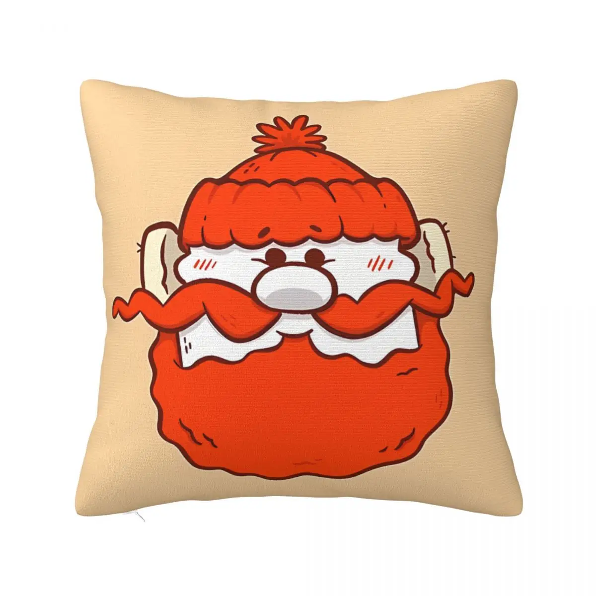 Yukon Cornelius-The Red-Nosed Reindeer Polyester Cushion Cover For Sofa Chair Decorative Reusable Throw Pillowcase