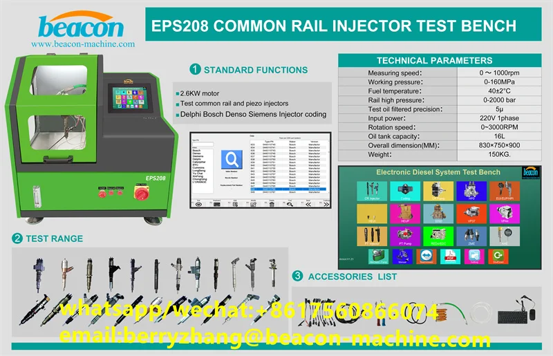 Picture 7: Auto Testing Eps208 Crdi Common Rail Piezo Injector Coding Test Common Rail Test Bench Eps 205 Eps205