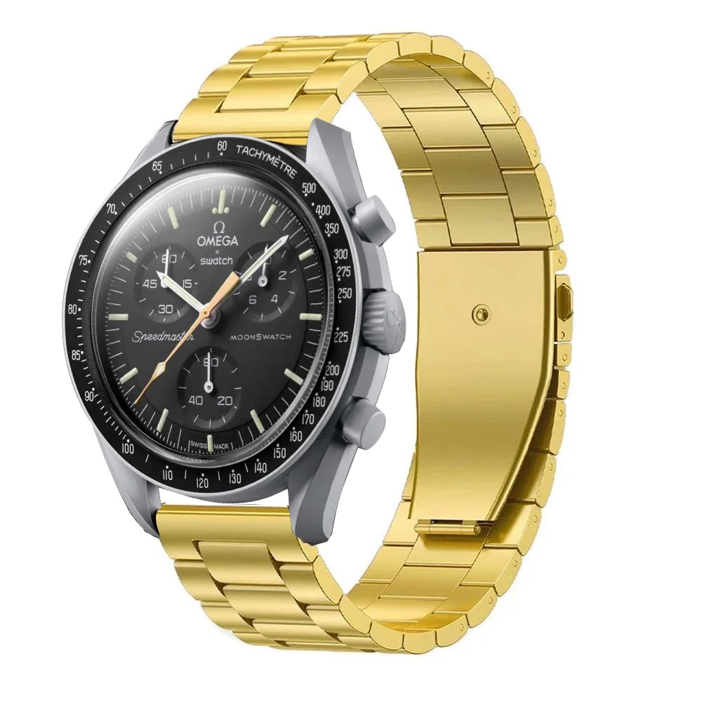 20mm Edelstahlarmband für Omega X Swatch Joint MoonSwatch Metallfaltschließe Armband Armband für MoonSwatch Zubehör – Detail 8