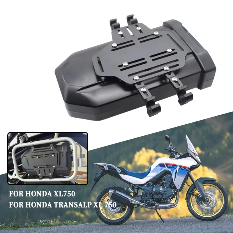

Caja de herramientas lateral para motocicleta XL 750, Kit decorativo lateral impermeable de 3,8 litros para Honda XL750 Transalp