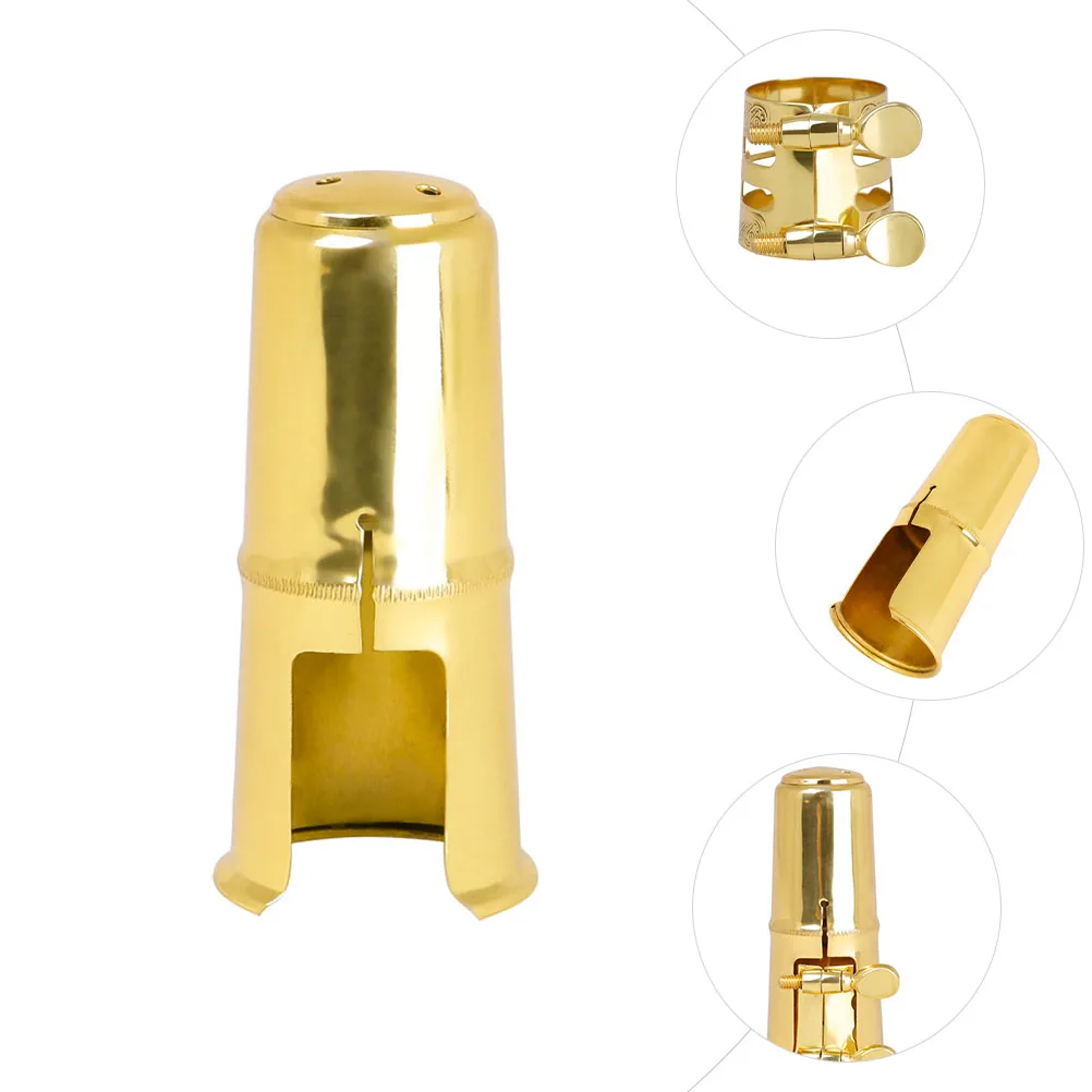 

Tenor Flute Head Hat Mouthpiece Cap Saxophone Clamp for Alto Fastener Clip Protective Accessories Suite Protector