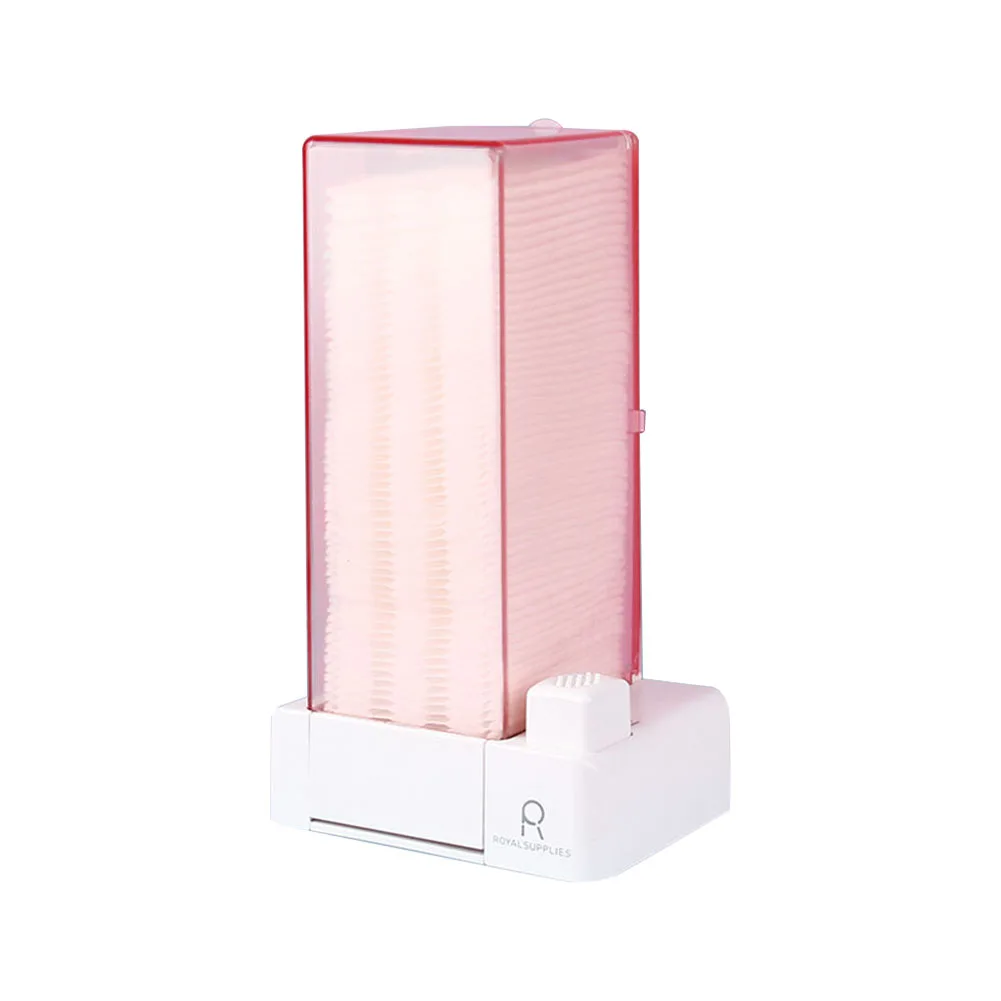 Cotton Pad Holder Press Type Makeup Cotton Organizer Container Dispenser for Vanity Storage & Organizer for Lint Free Nail Wipes