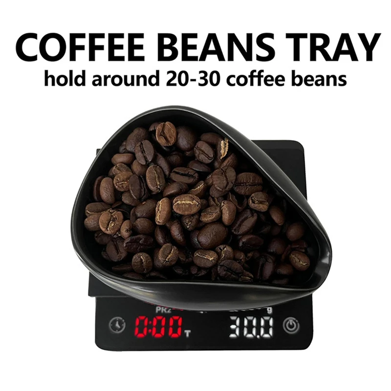 Coffee Bean Display Tray Coffee Bean Weighing Tray Ceramic Bean Tray Powder Collector