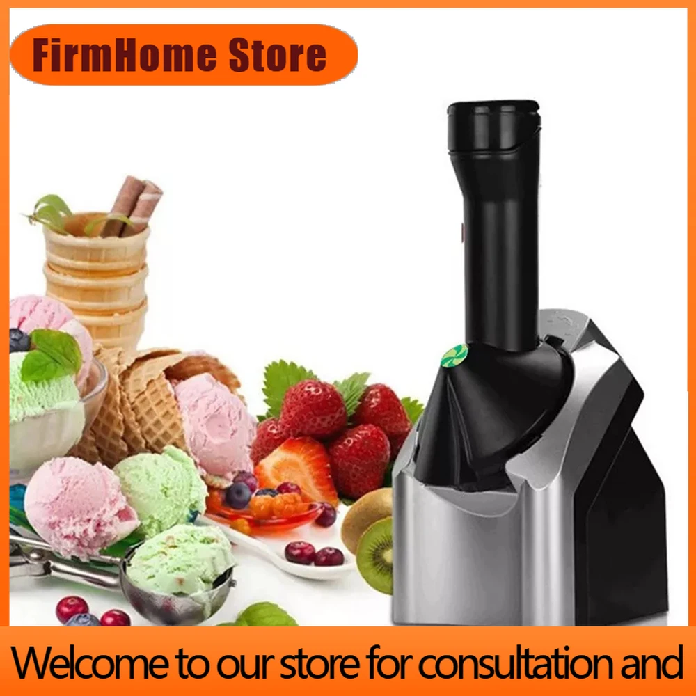 FirmHome StoreWHDPETS Ice Cream Machine Maker For Kids Home 110V/220V Professional Automatic Milkshake Maker Frozen Dessert Make