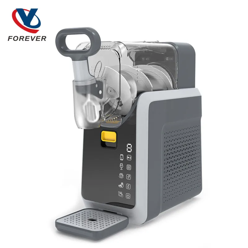 Snow Melting Machine Small Household Cold Drink Slush Machine Automatic Cleaning Smoothie Beverage Milkshake Shaved Ice Machine