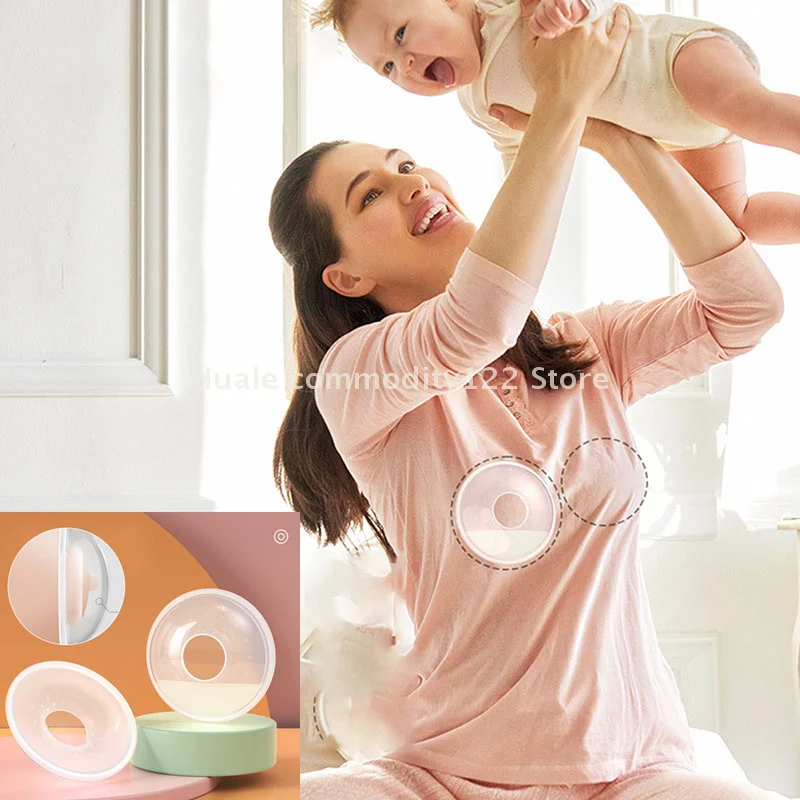 Wearable Breastmilk Collector Silicone Cover Baby Feeding Breast Milk Collection Postpartum Nipple Suction Container Nursing Pad