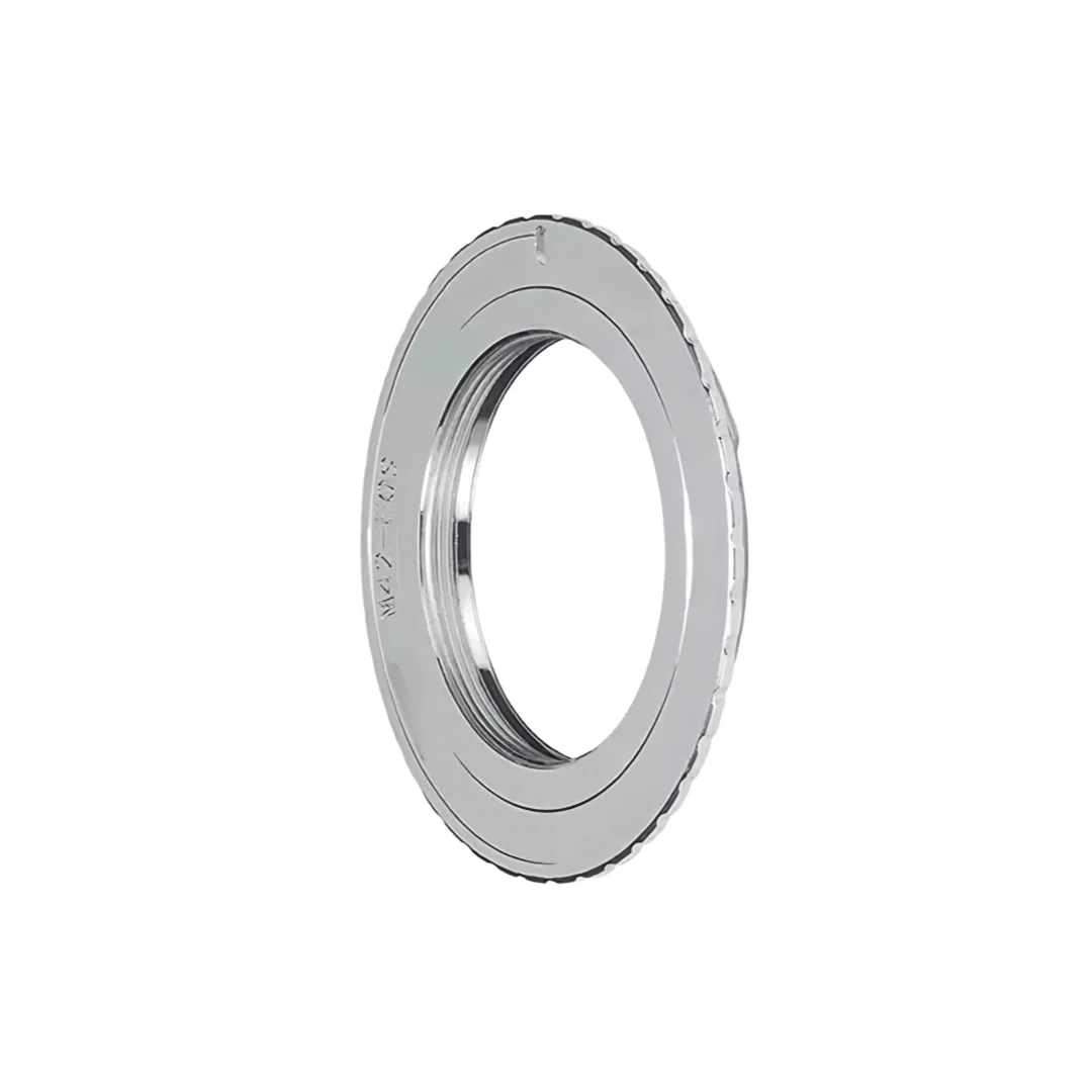 

Silver M42-EOS Adapter Ring For Takumar M42 Lens to Canon EF Mount DSLR Camera Body