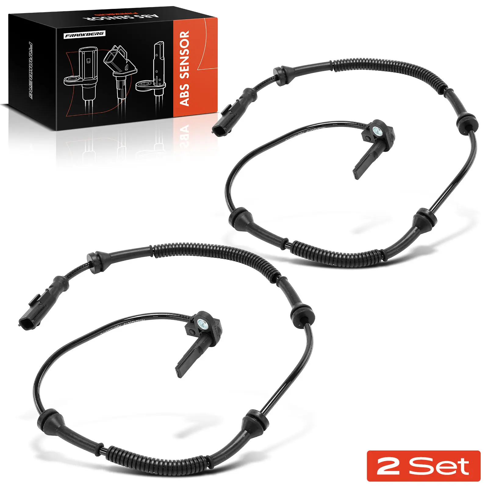 Frankberg 2x ABS Sensor Vorderachse Links Rechts für Opel Vivaro B Combi Renault Trafic III Fiat Talento Bus Kasten 61250