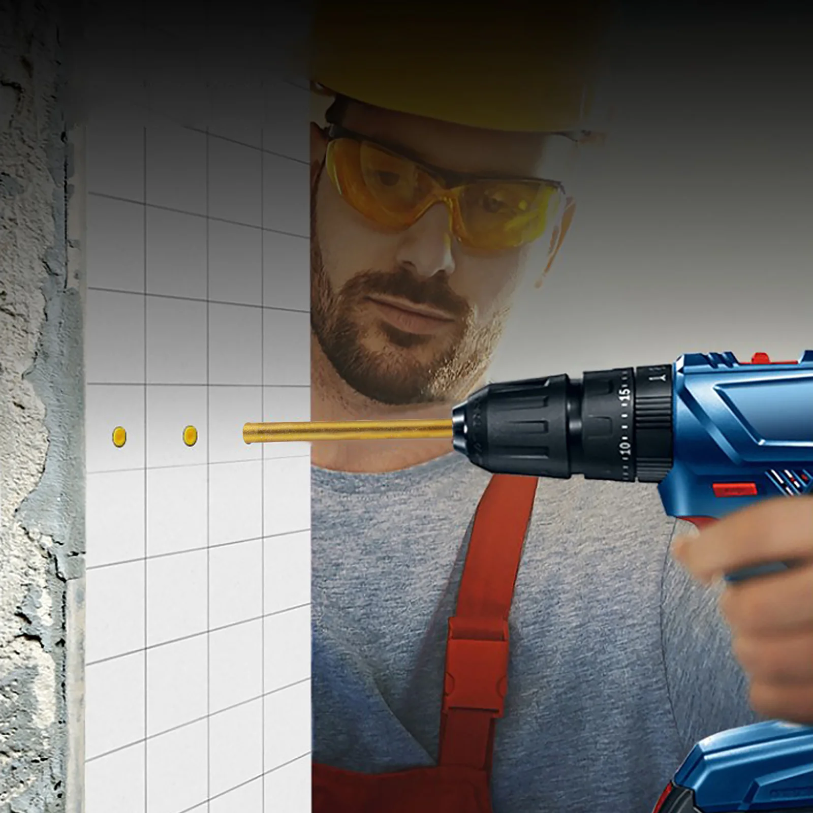 

7Pcs Glass Drill Bit Triangle Head Carbide Tip Hole Opener for Tile Ceramic Tool Set Tile Drill Bit